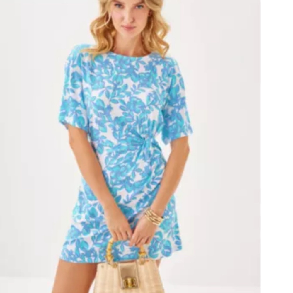 Lilly Pulitzer Jacaranda Blue Floral Mini Dress